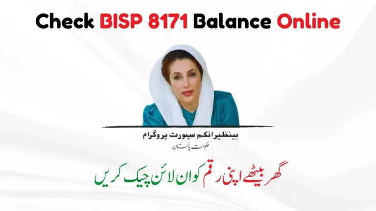 Know How To Check BISP 8171 Payment Online From Home