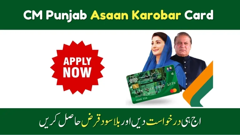 CM Punjab Asaan Karobar Card 2025 – Online Application