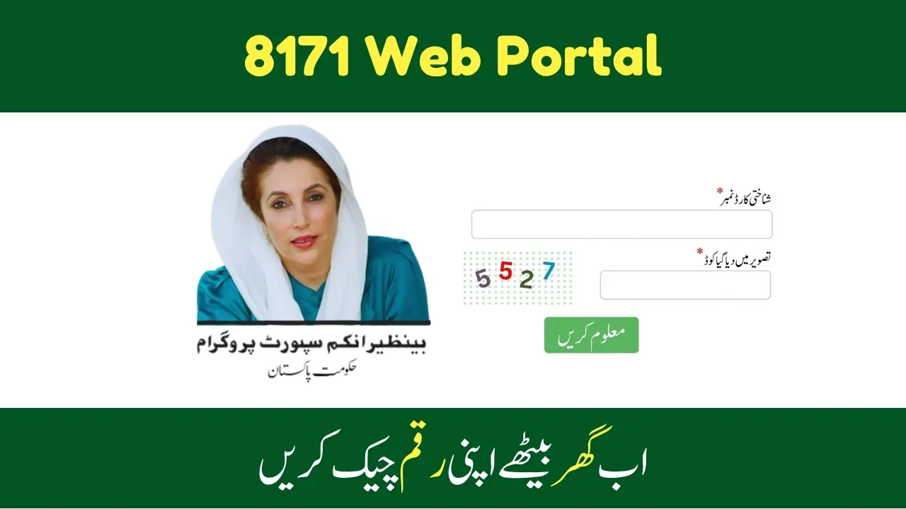 How to Use 8171 Web Portal And Check BISP Payments