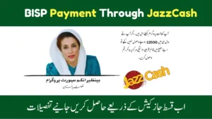 Receive Your BISP New Payment Through JazzCash ;June 2025