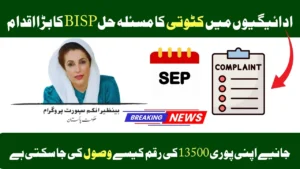 BISP 8171 Payment Deduction Complaint System September 2025