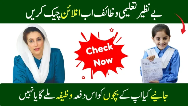 BISP Taleemi Wazaif Check Online 2025 – Check Full Details