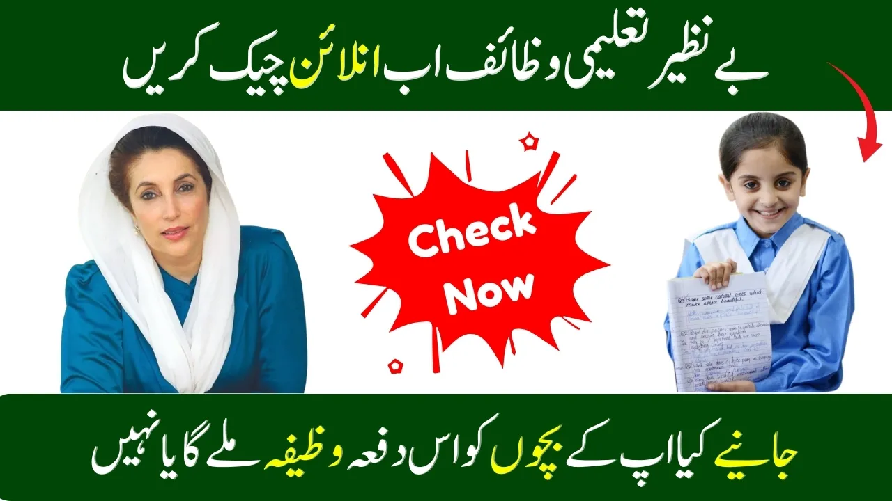 BISP Taleemi Wazaif Check Online 2025 – Check Full Details