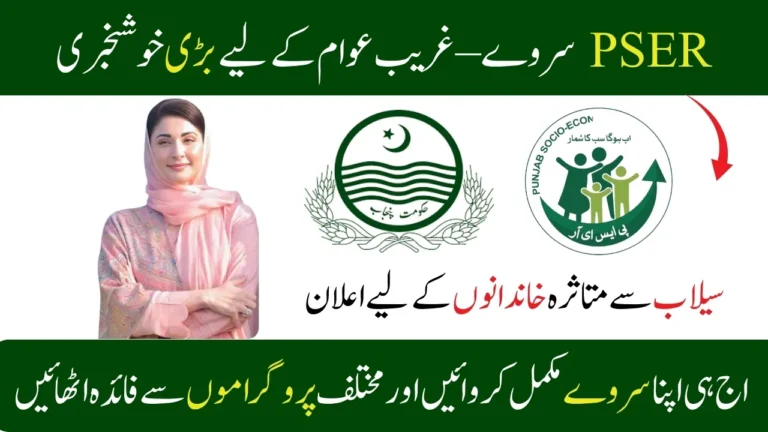 Punjab PSER Survey 2025 Registration and Relief Programs