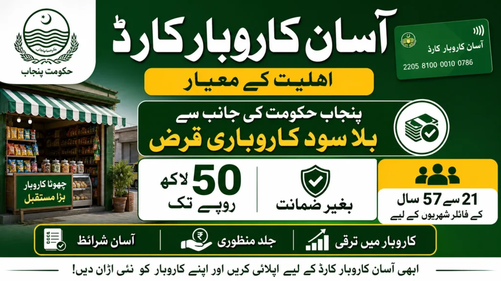 Asaan Karobar Card Eligibility Criteria 2026