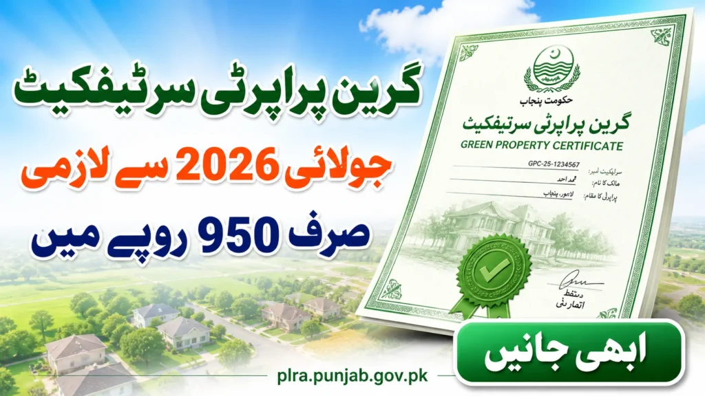 How to Get a Green Property Certificate in Punjab (2026)
