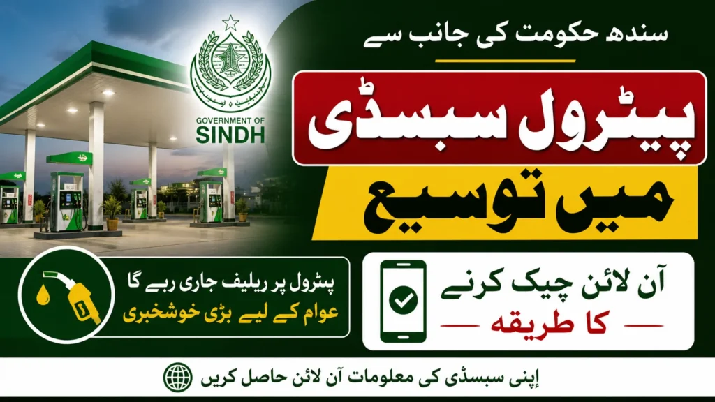 Sindh Petrol Subsidy Extended Through Excise Portal